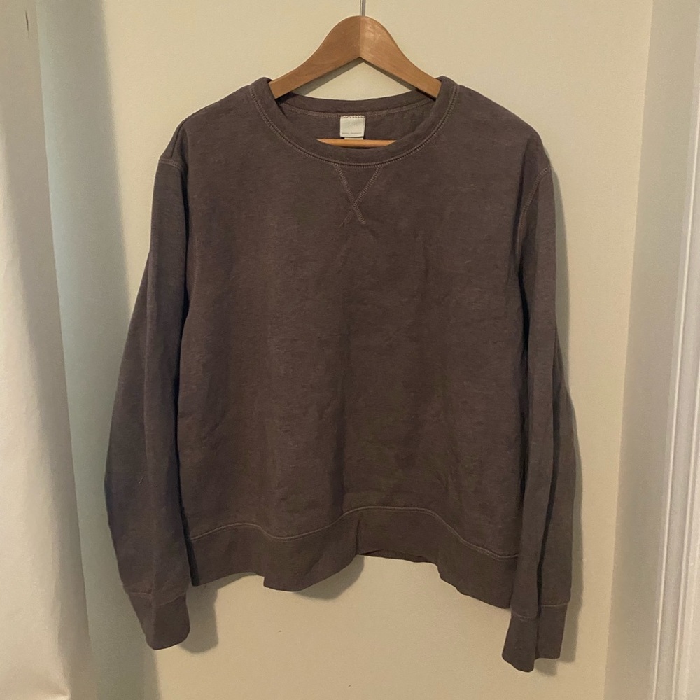 Purple dyed sweatshirt